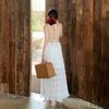 Take a Picture, Super Good-looking Vacation Style, Summer Dream Catcher Dress, Sweet Temperament, White Lace Long Dress, Backless Skirt.