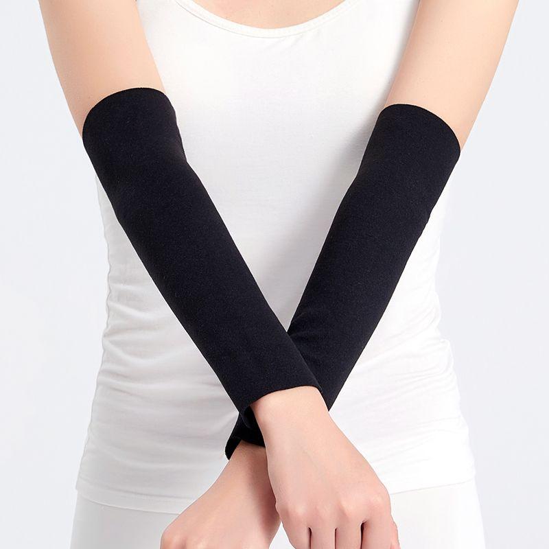 

Dralon Arm Sleeves Men s and Women s Spring and Summer Thin Long Sleeves Elbow Pad Wrist Arm Air-Conditioned Room Joint Heattech Oversleeve Black 30cm (no finger hole) L