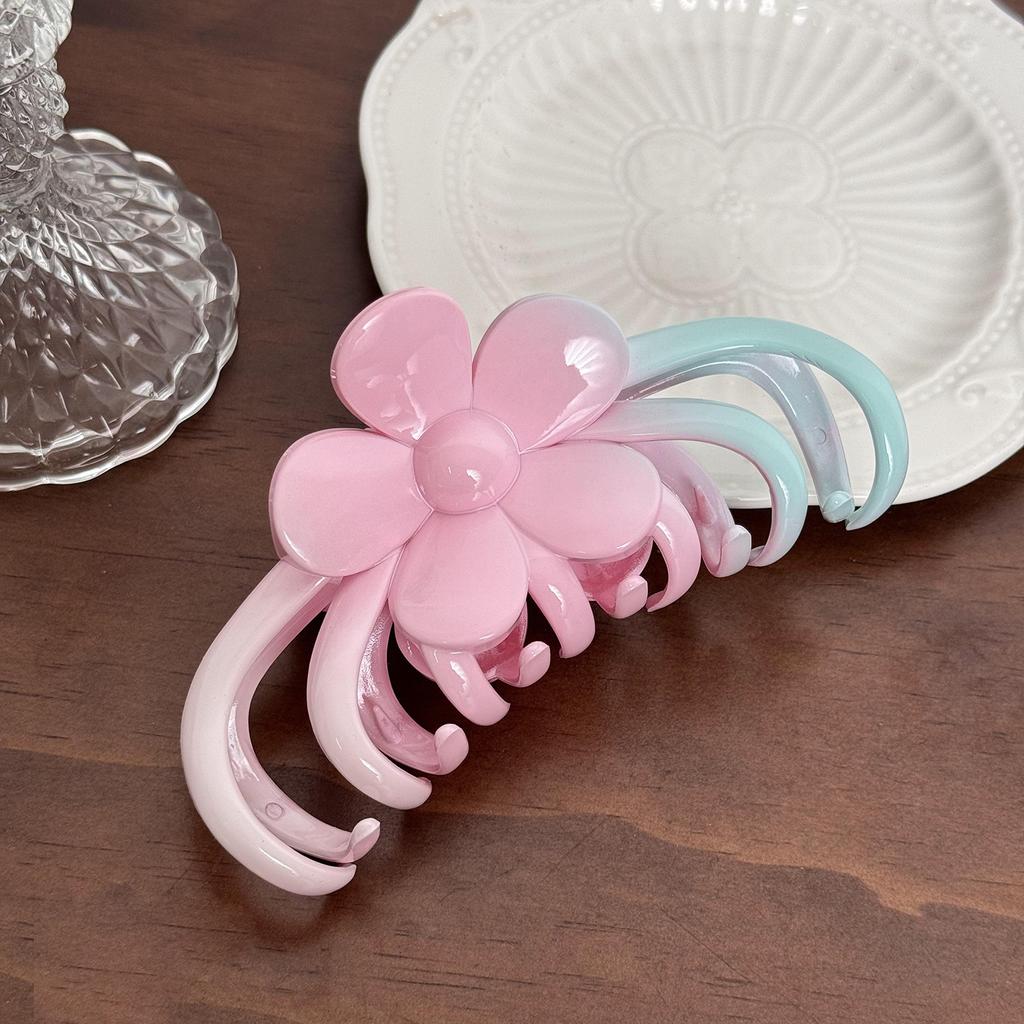 Fashionable Hair Claw Clips In Stunning Gradient Colors For Elegant Summer Looks