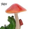 Cute Animal Toilet Statue Drunk Frog on The Decor, Funny Sculpture Tabletop Creative Bathroom Crafts Resin Desktop Ornament for Home Office