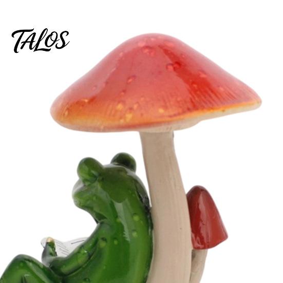 Cute Animal Toilet Statue Drunk Frog on The Decor, Funny Sculpture Tabletop Creative Bathroom Crafts Resin Desktop Ornament for Home Office