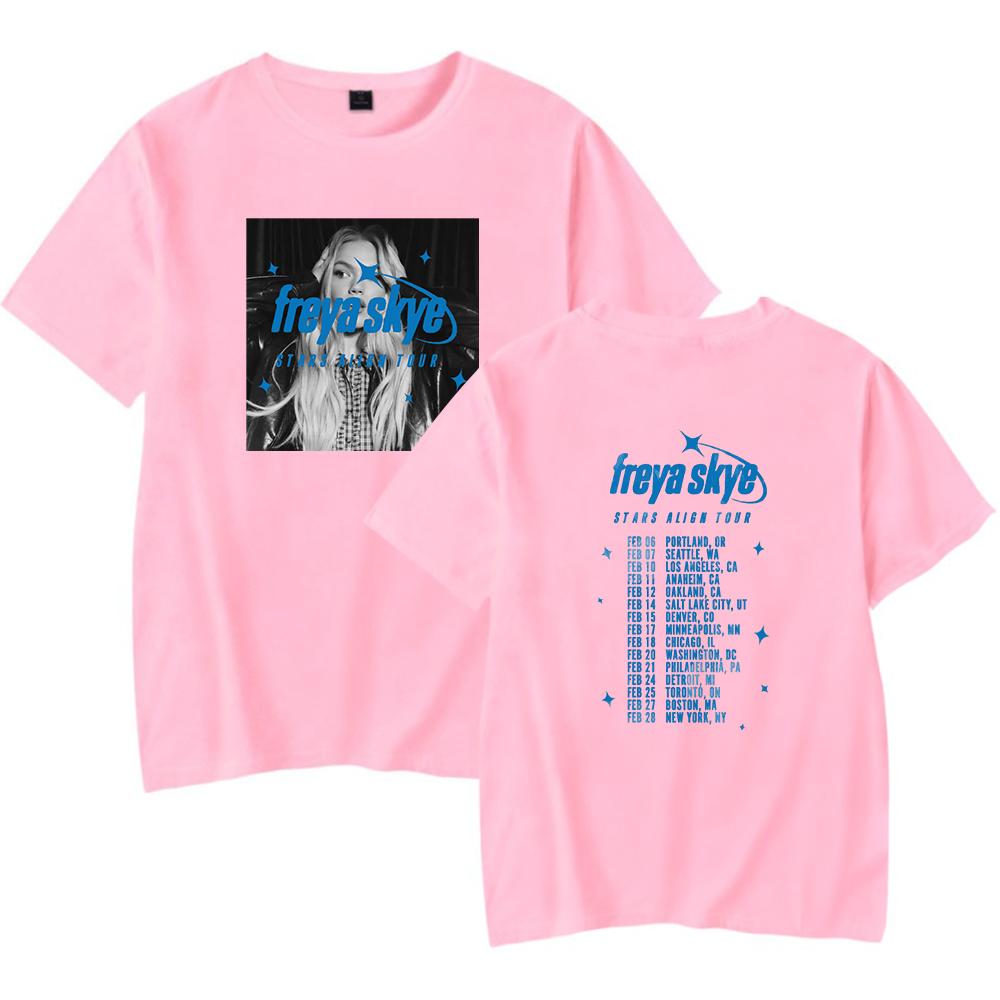 Freya skye Stars Align TOUR 2026 Merch Tshirt 2026 tour Merch Cool Print Tops for Unisex and Women Streetwear S