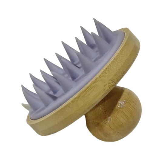 

Shampoo Comb Hair Shower Brush Soft Silicone Bristles Scalp Massager Deep Cleaning Head Massage Hair Scraper фиолетовый