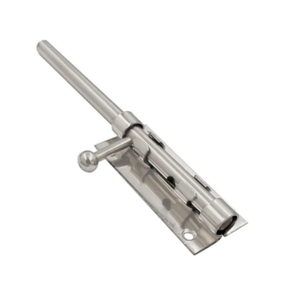 Chrome Door Latch Bathroom Door Lock DIY Installation 360° Installation Brushed Nickle Finish Extra Security For Bathroom