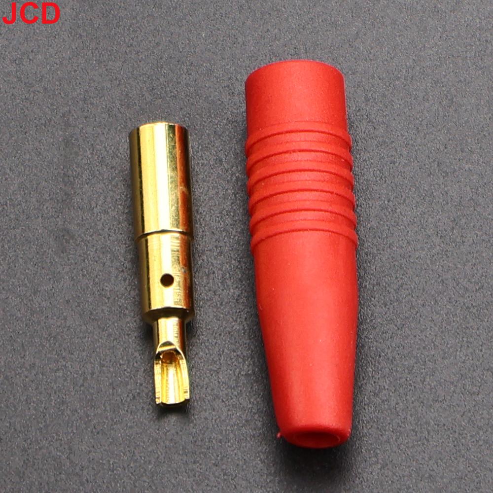 JCD 4pcs New  4mm Plugs Gold Plated Musical Speaker Cable Wire Pin Banana Plug Connectors