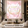 Celebration Party (23) Theme Wall Tapestry Customized With Name Text Personalized Hanging Tapestry For Bedroom Living Room Decor