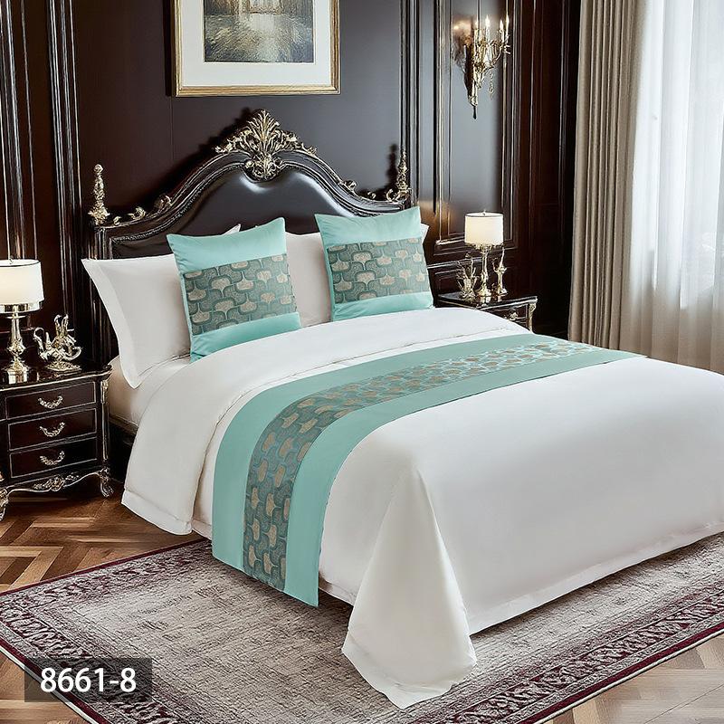 

Fashionable and Minimalist Bedspread Hotel and Guesthouse Bedding Patchwork Bed Cover Decorative Strip High-count High-density Light Luxury Bed Skirt pillowcase 48*48cm 1pcs