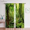 Window Blinds Curtains for Living Room, Forest Jungle Tree, Natural Scenery, Landscape, Thin, Waterfall, Kitchen, Bedroom,