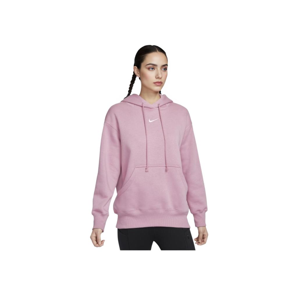 Nike Pullover Comfortable Skin-Friendly Hooded Long Sleeve Sweatshirt Women Sweatshirt Pink DQ5861699