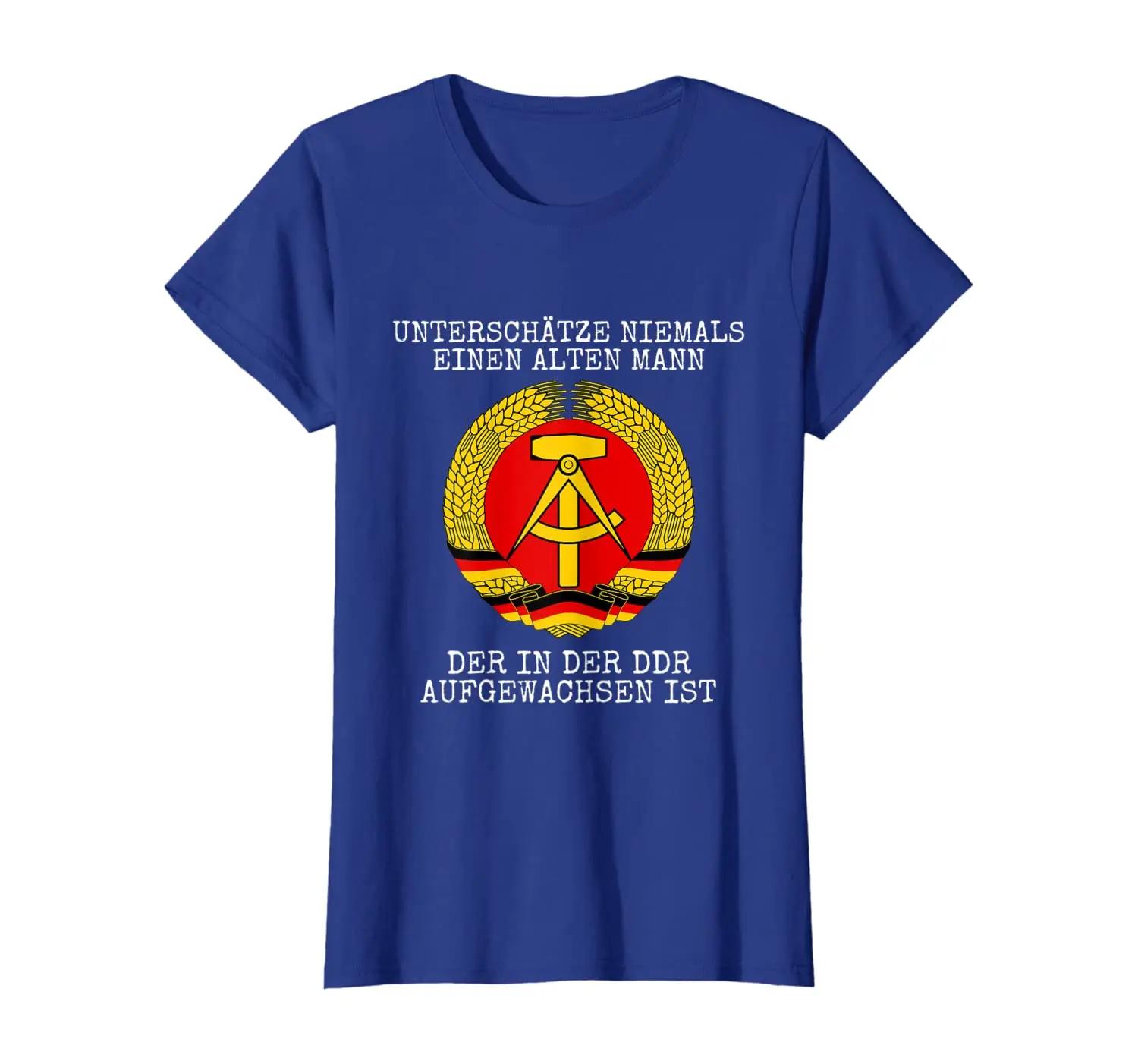

Unterschatze Nie Alten Mann Aufgewachsen In Der DDR Ostdeutschland TShirt 100 Cotton ONeck Short Sleeve Casual Mens Tshirt S