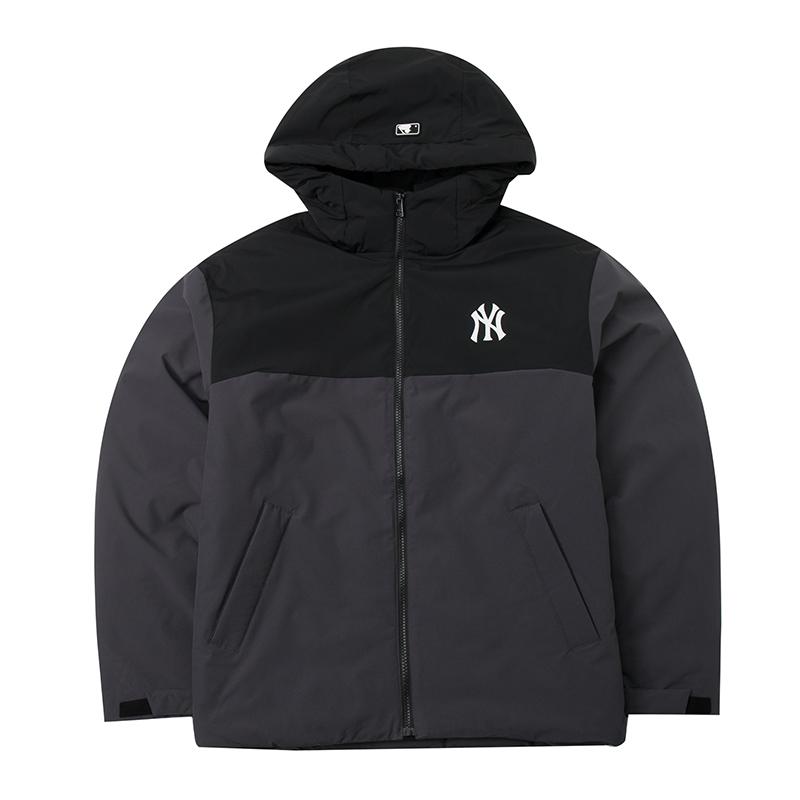 MLB New York Yankees Puffer Jacket Unisex Charcoal Gray 3ADJB0646-50CGS M
