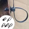 Automotive Nylon Cable Clamps with Hose Fasteners 25pcs Heavy Duty Wire Straps Locking Flanges for Car Engine Pipe Fixing