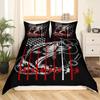 Pike Fish Bedding Striped Bass Big Pattern Hunting and Fishing Themed Duvet Cover for Kids Boys BedRoom Decorations for Teens