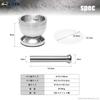 Anju Shoji Stainless Steel Mortar and Pestle Set - Durable, Practical, Corrosion Resistant - Suitable for Grinding Medicines, Spices, Baby Food, Kitch