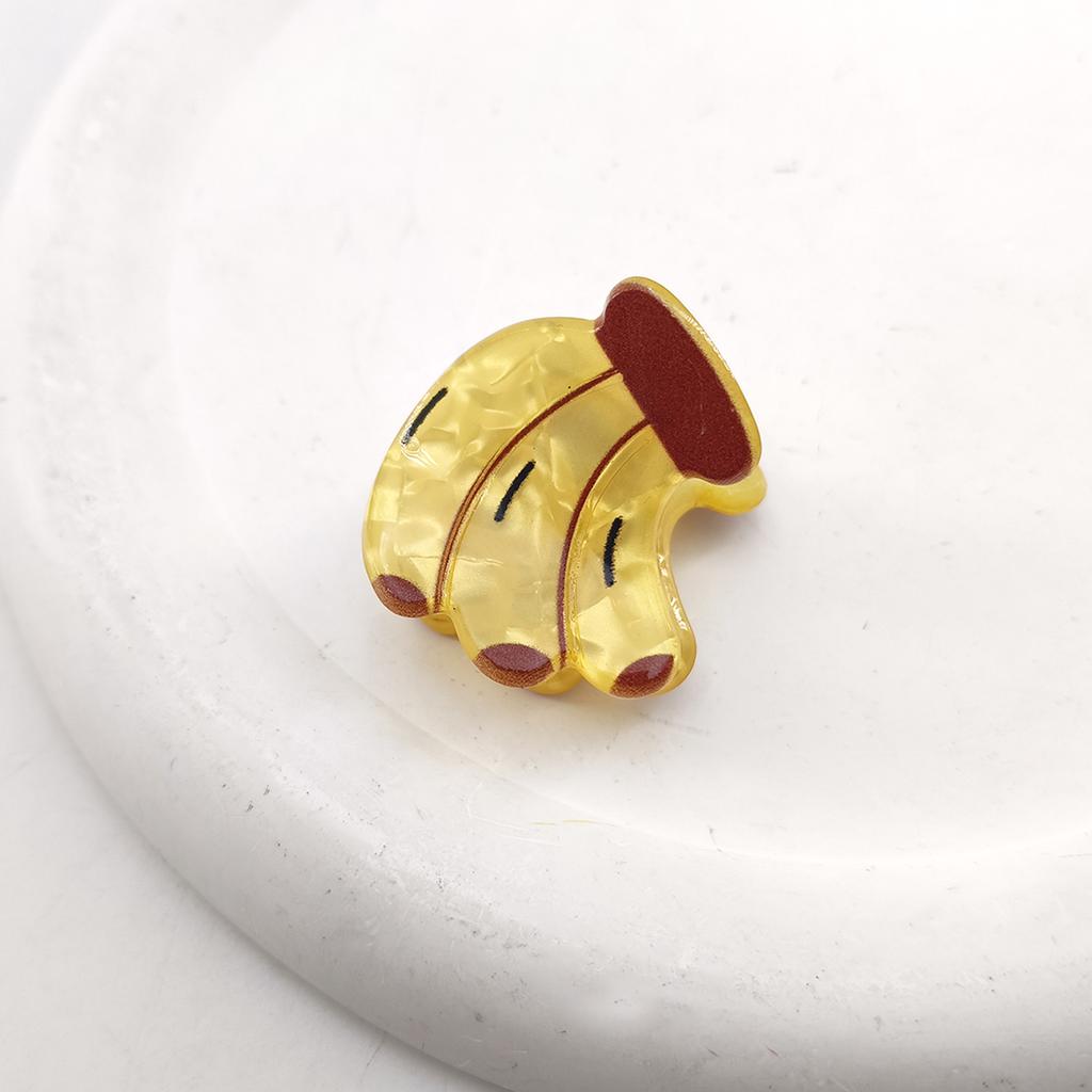 Cartoon Fruit Acetate Hairpin Cute Little Grab Strawberry Lemon Cherry Grape Bangs Broken Hairpin Top Clip Hair Accessories