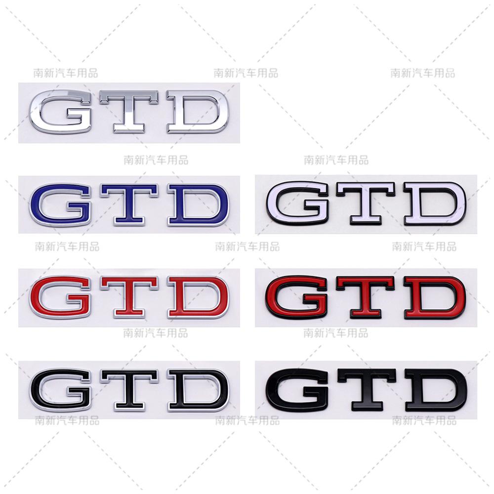 Adesivi Emblema Lettere Logo GTD Decalcomania Baule Posteriore Auto 3D ABS 4 5 6 7 MK4 MK5 MK6 MK7 Accessori