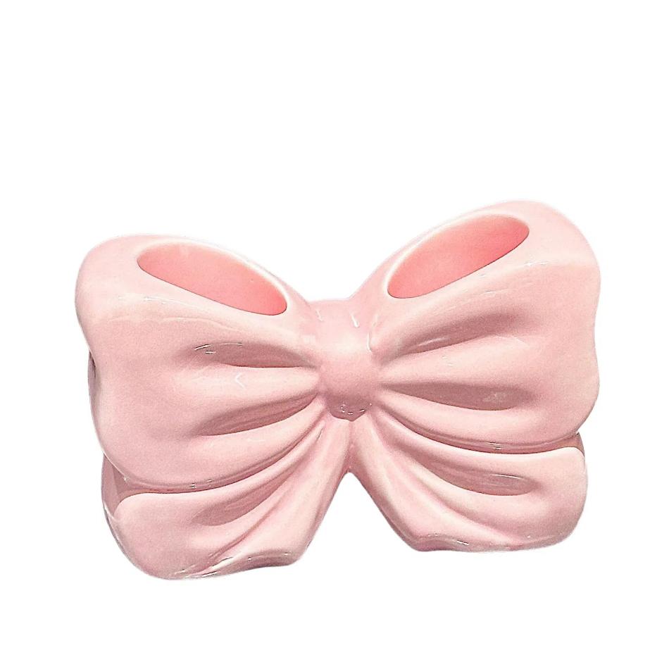 Bow Shaped Toothbrush Holder Creative Bathroom Toothbrush Stand Elegant Makeup Brush Rack Toilet