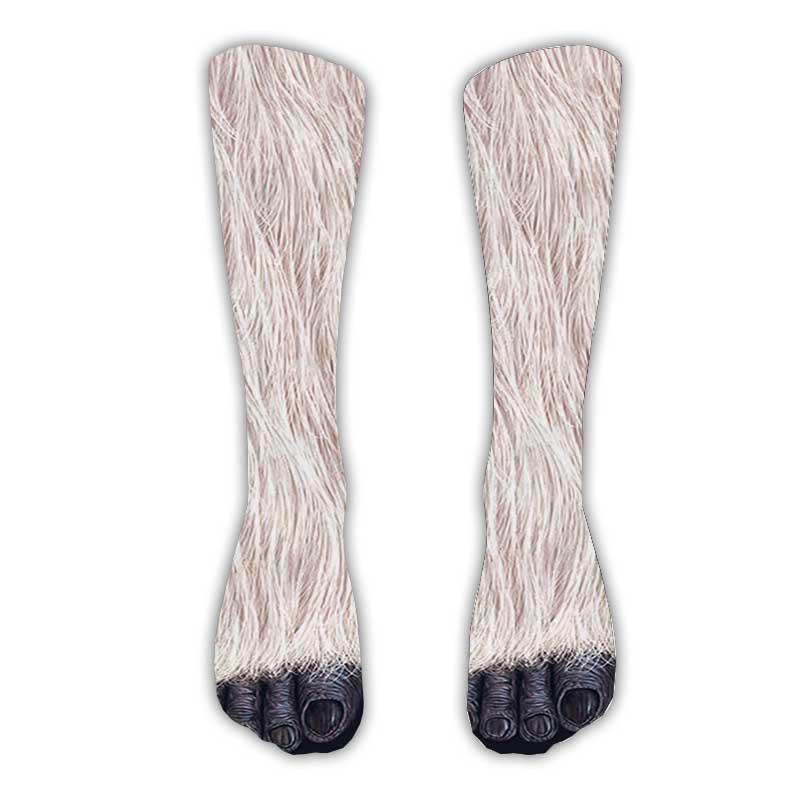 3D Animal Paw Prank Socks: Creative Cat & Dog Hoof Print Simulation