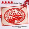 Chinese Style Paper-Cutting Display Card: A4/A3 Mounting and Protective Backing Bag