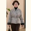 Jianhu Women's New Chinese Style White Duck Down Winter Coat