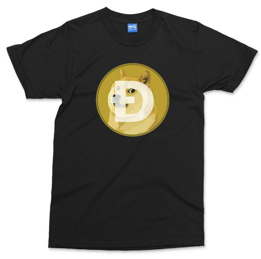 Dogecoin Logo TShirt Funny Dog Coin Meme Doge Hodl Investor Trader Tee Unisex