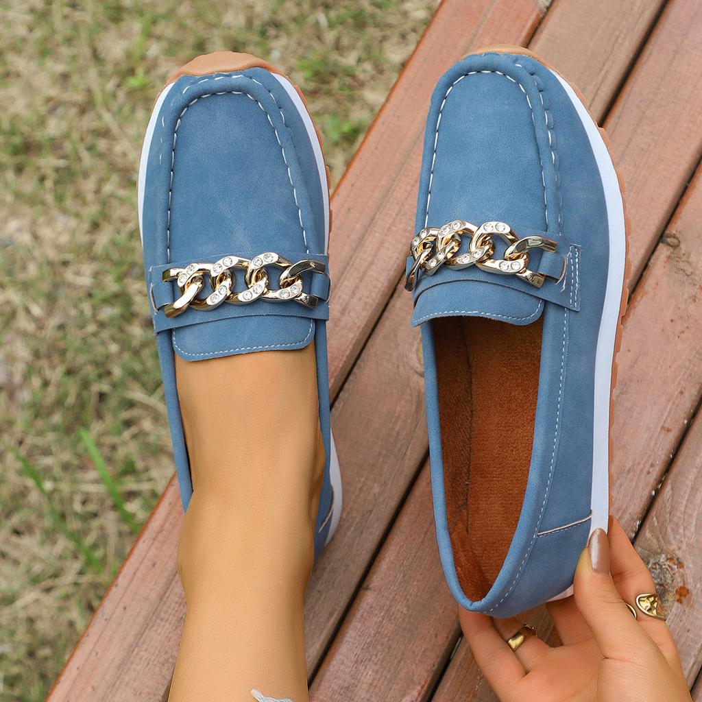2025 spring new women's shoes platform loafers soft-soled soft-faced mother shoes comfortable and breathable one-pedal women's single shoes