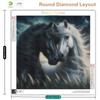 Diamond Mosaic Horse Full Square Round Diamond Painting Animal Art Home Decoration Craft Kit