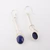 Natural Lapis Lazuli Gemstone 925 Sterling Silver Jewelry Handmade Earrings1.76" EE-171-22