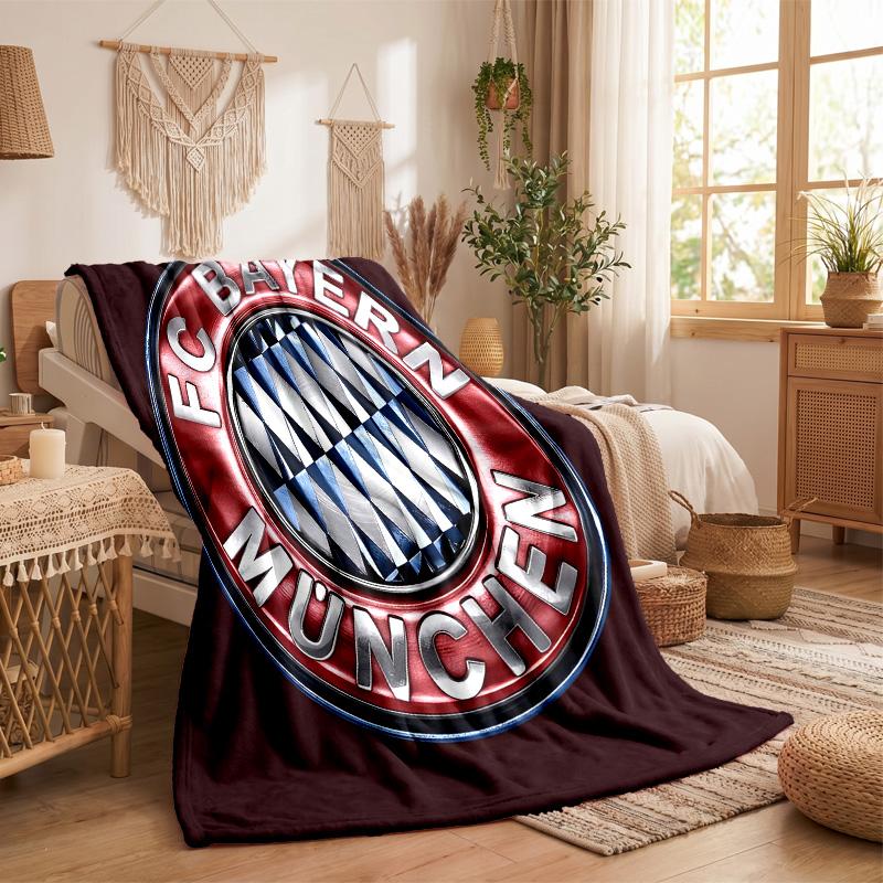 Bayern Munich Print Flannel Blanket Soft Warm Sofa Bed Throw Blanket For Home Office Bedroom