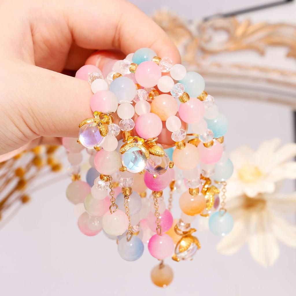 Recommended crystal bracelet, niche high-end glass bracelet, get ice-through student girlfriend gifts