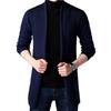 Men Cardigan Sweater Pure Color Anti-shrink Autumn Men Winter Knitting Sweater Coat for Work