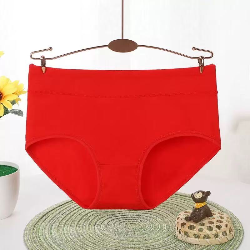 Plus Size Female Spring and Autumn Pure Cotton Belly Lifting Hip Shaping Breathable Waist Triangle Briefs