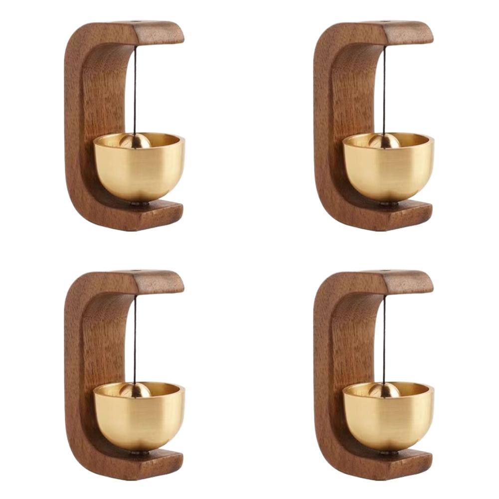 

- Магнитный деревянный дверной звонок, декоративный громкий дверной звонок, домашний декор(грецкий орех)