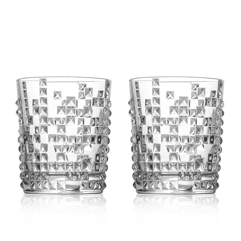 

Набор из 2 шт. Бокалы для вина Питьевые Элегантные Кофейные чашки Прозрачный Бокал для вина Питье воды Простая чашка Креативный кухонный аксессуар 2pcs set