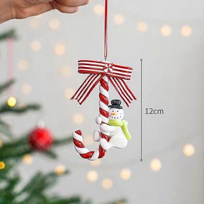 Weihnachtsschneemann Spezifikationen Weihnachtsdekoration Heimszene Layout Requisiten Weihnachtsanhänger Weihnachtsmann-Anhänger Weihnachtskuchenmann Polymer