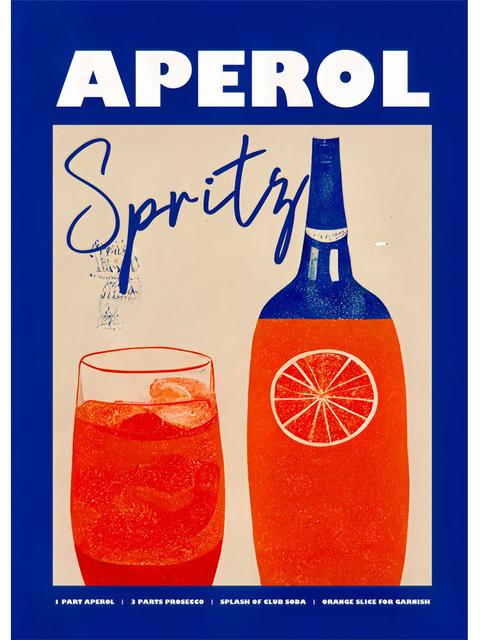 Cartoon Fruit Juice Mojito Aperol Spritz Posters and Print Sangria Drink Negroni Canvas Painting Club Bar Shop Home Decoration No Frame