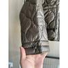 Waterproof Cotton Padded Jacket Fashion Quilted Stand-up Collar Thin Cotton Coat