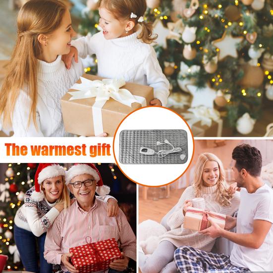Electric Heating Pad with 6 Temperature Settings 4 Timer Modes Fast Heating Overheating Protection Auto Shut Off Heat Therapy Pad
