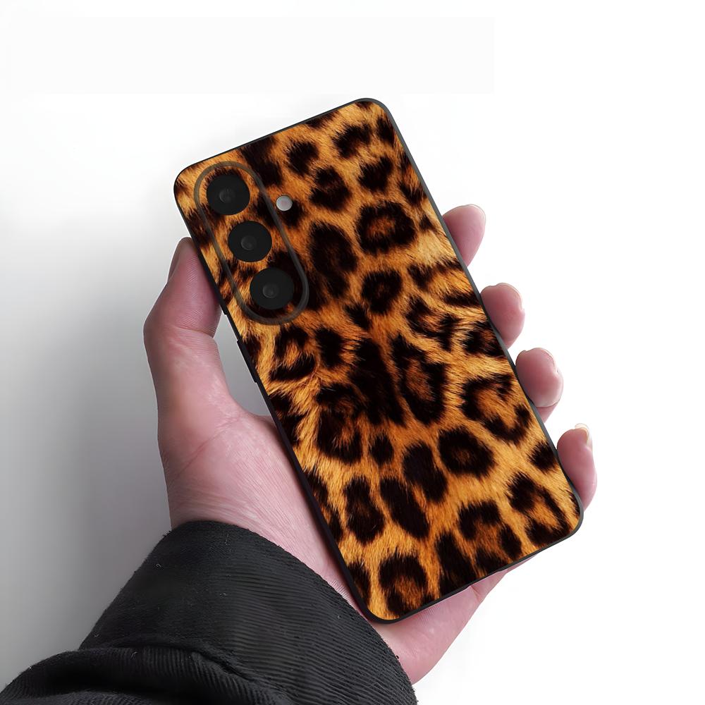 

Luxurious Leopard Print Phone Case For Samsung A25 A13 A33 5G A54 A36 A35 A56 A52 A14 Shockproof Soft Cover Samsung A55