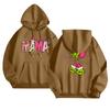 Women's Fashionable Casual Long-Sleeved Hooded Printed Sweatshirt
