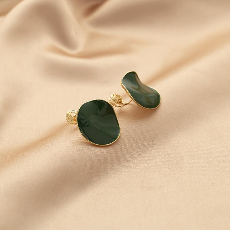 

Простые нерегулярные металлические клипсы для ушей в виде спирали от комаров для женщин без проколотых ушей