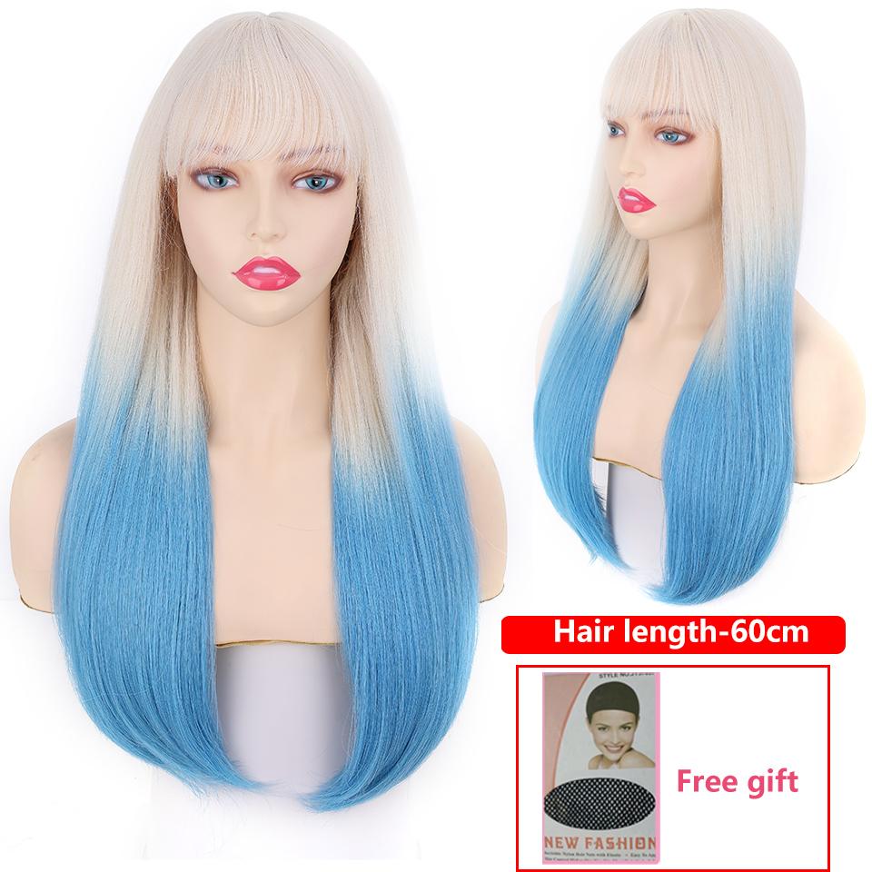 Ayollar uchun qisqa to'g'ri sochli ponytail parik, chelkali, anime cosplay kostyumi, Halloween partiyasi parigi