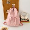 Schoolbag casual simple schoolbag new girl heart drawstring bundle commuter travel backpack student class versatile backpack
