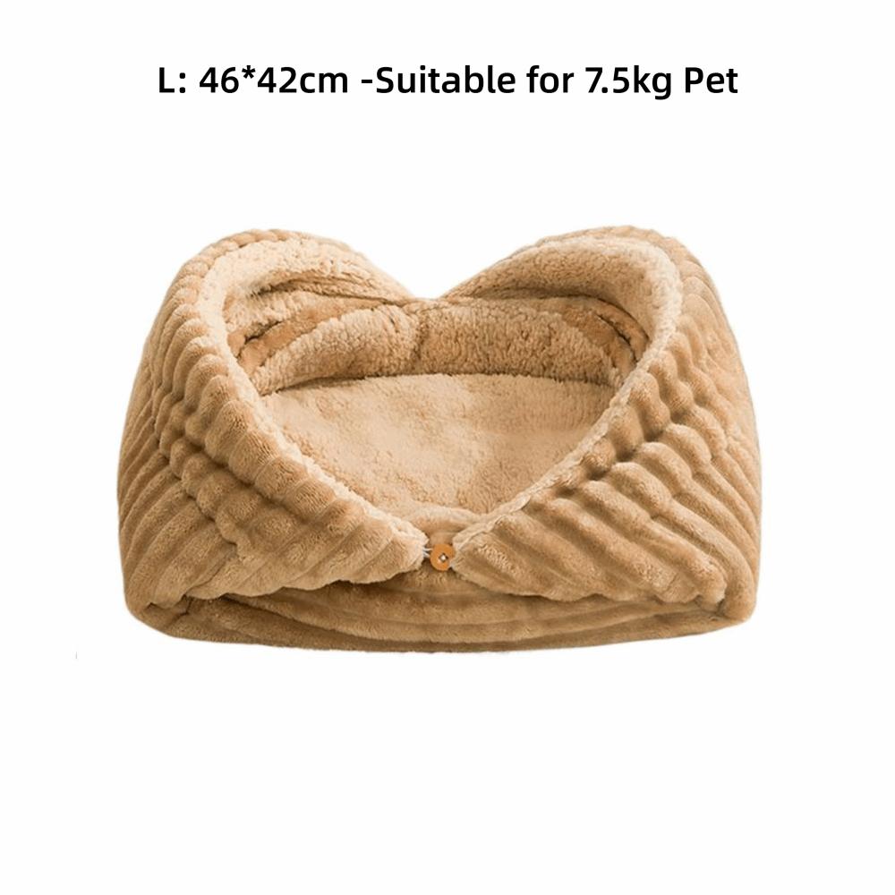Creative Foldable Cat Sleeping Beds Warm Thickened Cat Cave Multifunctional Soft Pet Beds Winter Season