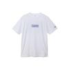 Champion Short Sleeve Crew Graphic Logo Men's T-Shirt, Neck, 100% Cotton, Print, White, C3-B338