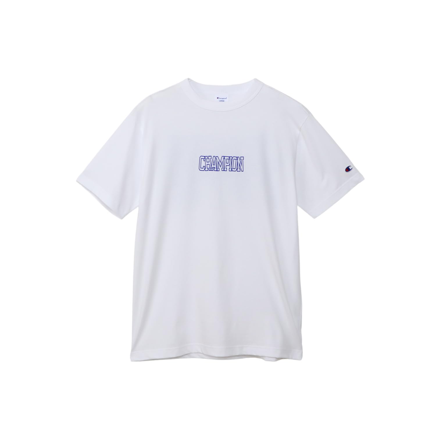 

Champion Short Sleeve Crew Graphic Logo Men s T-Shirt, Neck, 100% Cotton, Print, White, C3-B338 белый
