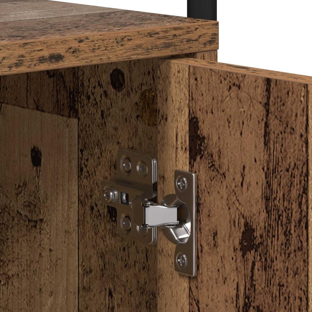 Nightstand 2 pcs. Reclaimed Wood Engineered Wood