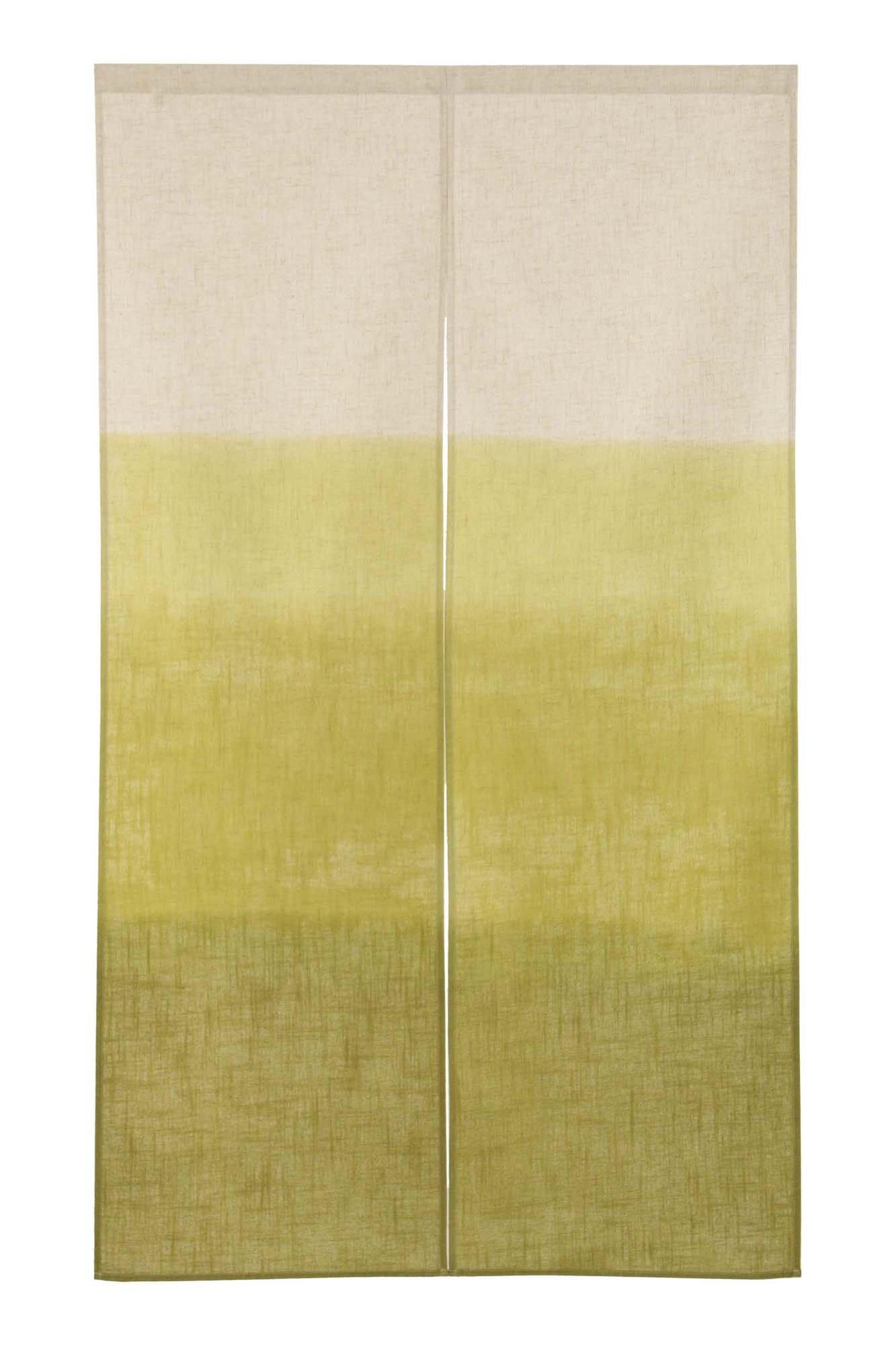 

narumikk Noren Made in Gradient 150cm Japanese-Style Curtain, Japan, Pattern, Green, Long, 17-604
