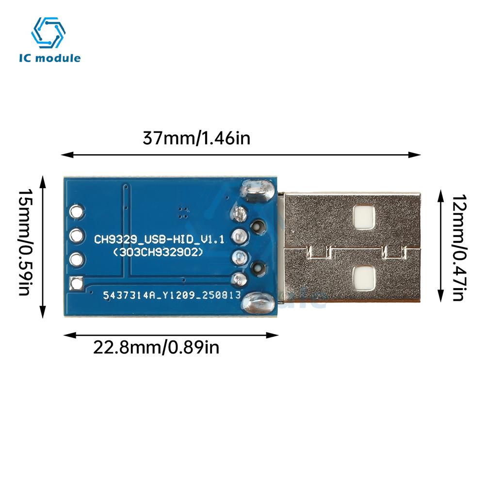 CH9329 Module Usb 2.0 To Standard Usb-Hid Keyboard And Mouse Device Module Usb Interface