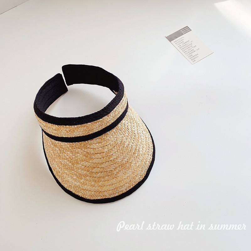 Top Open Chic Summer Uv Protection Sun Hat For Women Adjustable Cotton